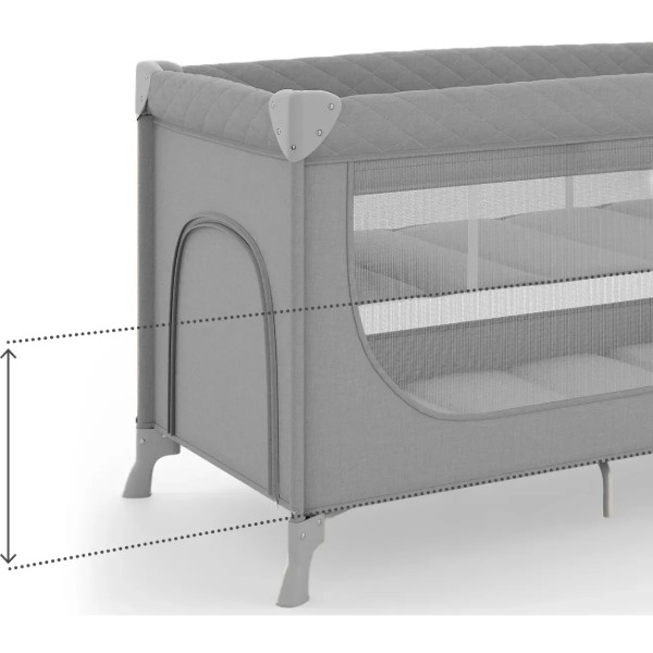Фото - Манеж классический Kinderkraft Leody Up Grey (KCLEODUPGRY00AC)